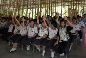 Students of Mechai Pattana Bamboo School in Buriram, Thailand © ADB