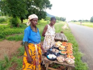 ‘Selling mushrooms collected in the forests, Malawi’, Credit: UEA UNESCO Chair University of Malawi research team